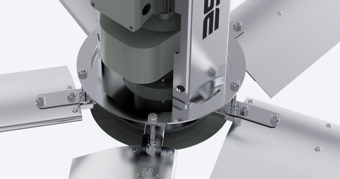 經典系列大型工業吊扇連接結構