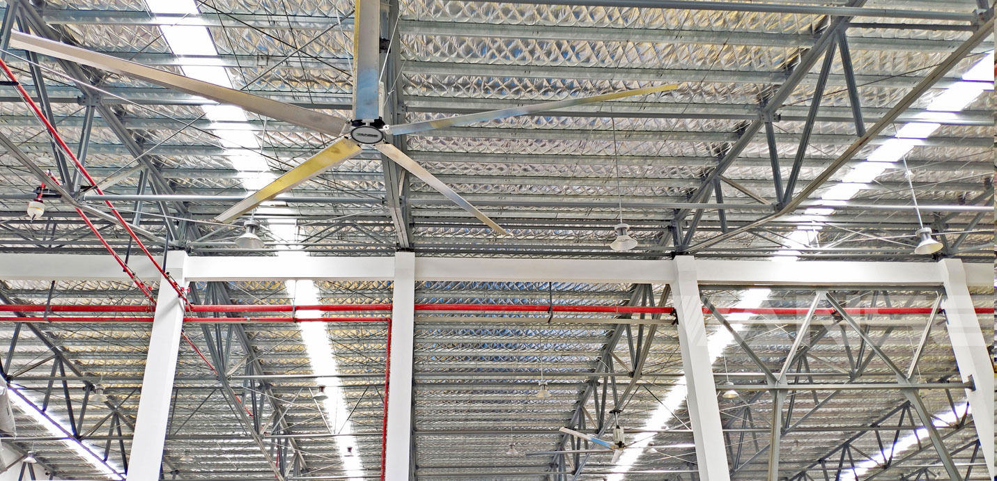 安徽毫州中草藥材倉庫工業大吊扇除濕