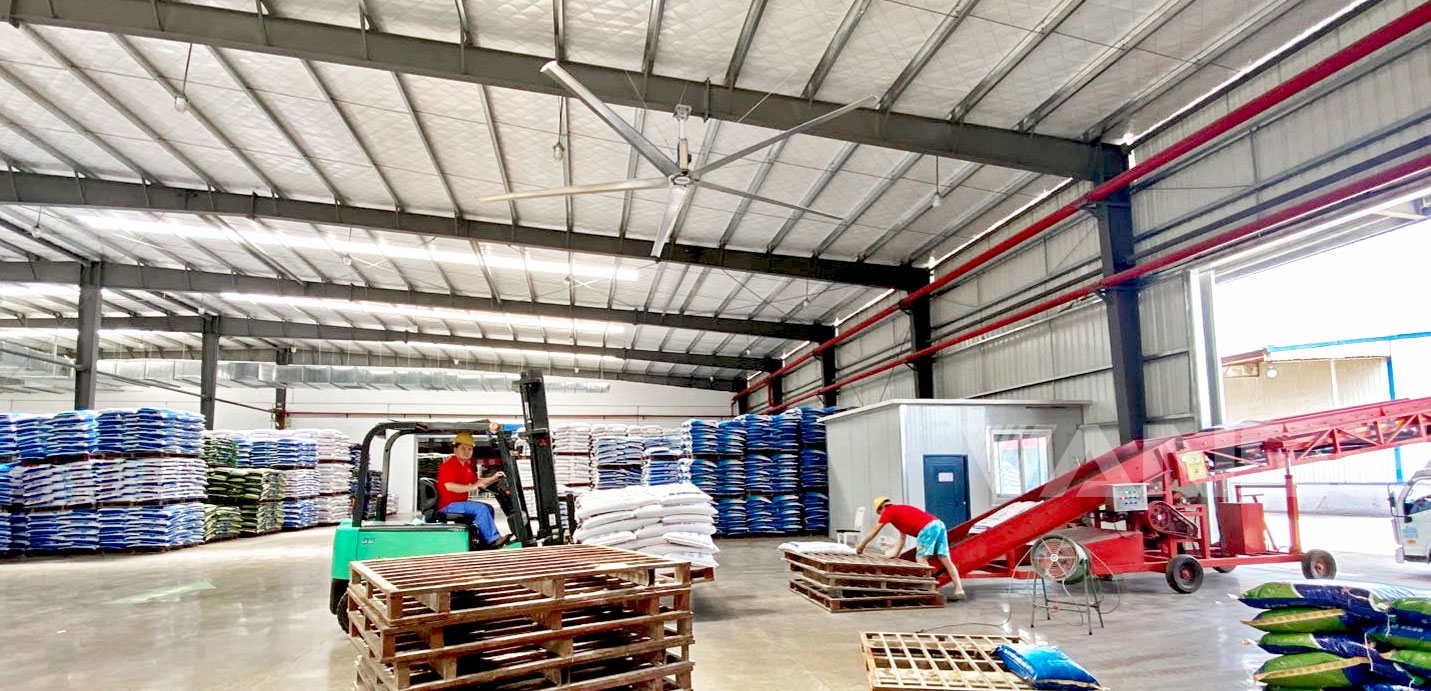 武漢通威飼料倉庫工業大吊扇