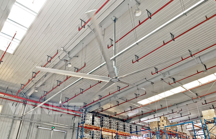 上海嘉里物流倉庫工業大風扇降溫