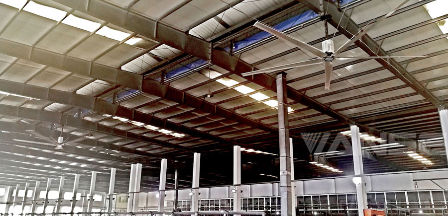 大型工業吊扇能降低空氣濕度